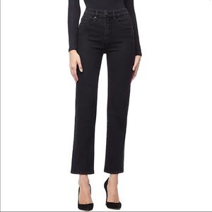 Good American Good Straight Twisted Seam Black 31